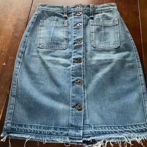 rag & bone Denim Santa Cruz Button Skirt